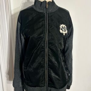 Men's Black and Gray Lightweight Jacket